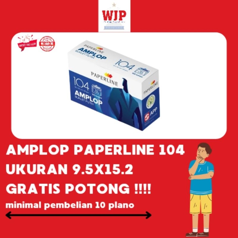 

AMPLOP PAPERLINE 104 SEAL UKURAN 9.5x15.2