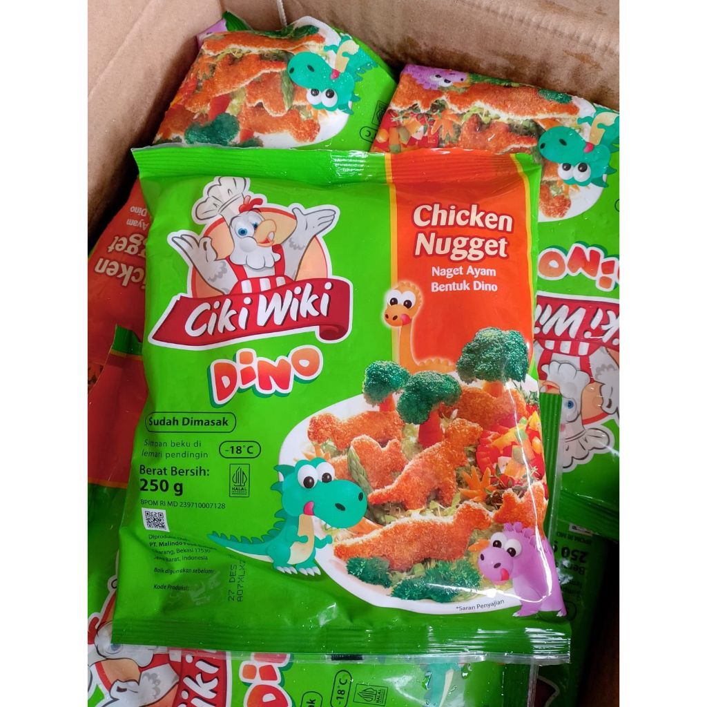 

NUGGET CHICKEN CIKI WIKI DINO 250GR/BEST SELLER DINO