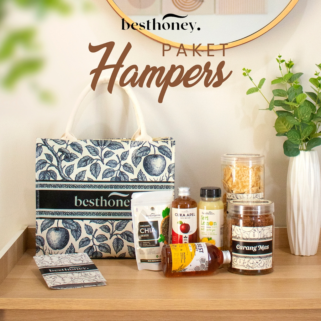 

Best Honey Hampers Serbaguna Hampers Kustom Gift Set Keripik Tempe dan Carang Mas Paket 4in1 Cuka Apel 250ml Sari Lemon 250ml Madu Multiflora 350gr Chiaseed 100gr