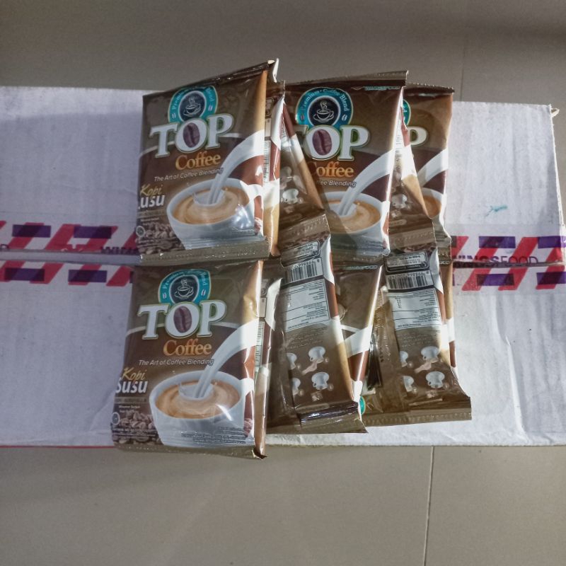 

1 Dus TOP Coffe Kopi Susu Harga Grosir Termurah isi 10 renteng× 12 sachet