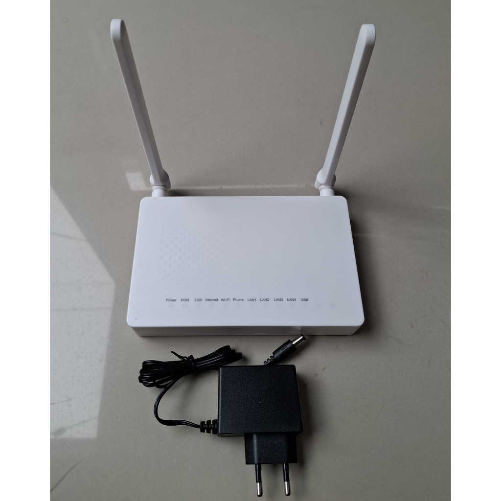 Paket ZTE F609 V3 XPON EPON GPON ONU ONT Router Wireless Gigabit Include Adaptor F663 F477 F450 F660