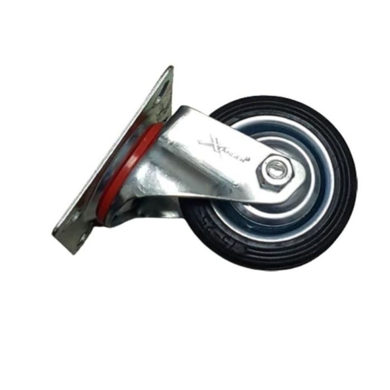 Roda Karet 3 Inch Hidup Trolley Troli