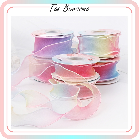 

(ROLL) Pita Buket Bunga Korean Gradasi Pita Kado Pita Hadiah Buket Bunga Pita Hiasan PT16