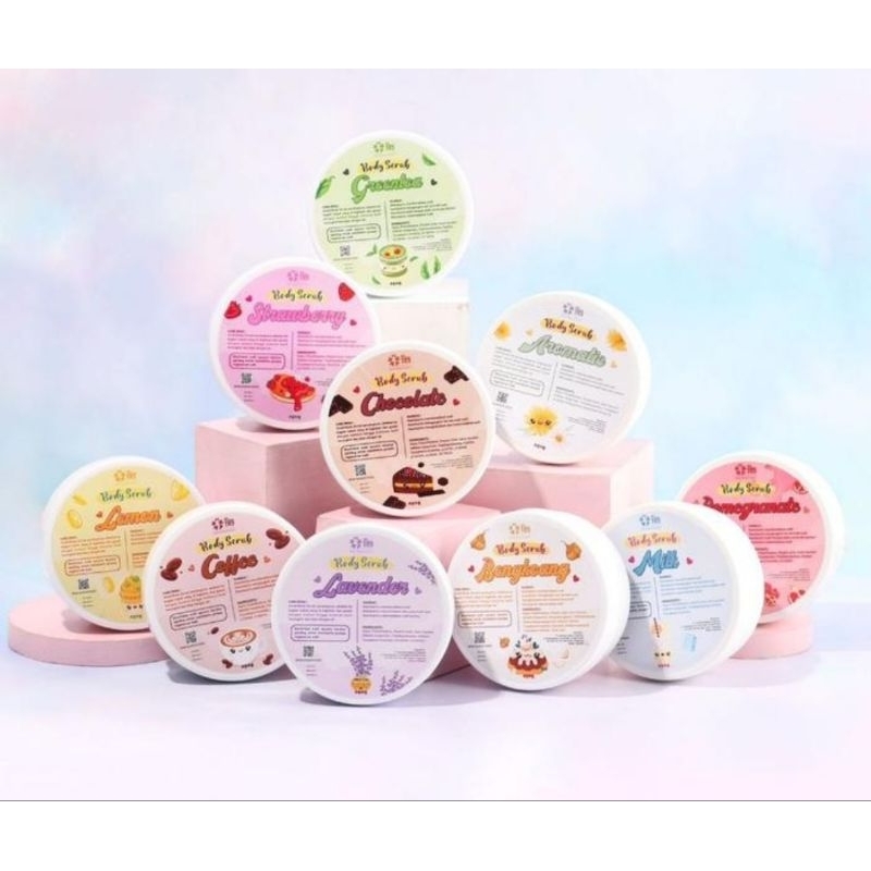 BPOM Body Scrub Lulur Badan Premium 100gr Lulur Mandi Ala Salon