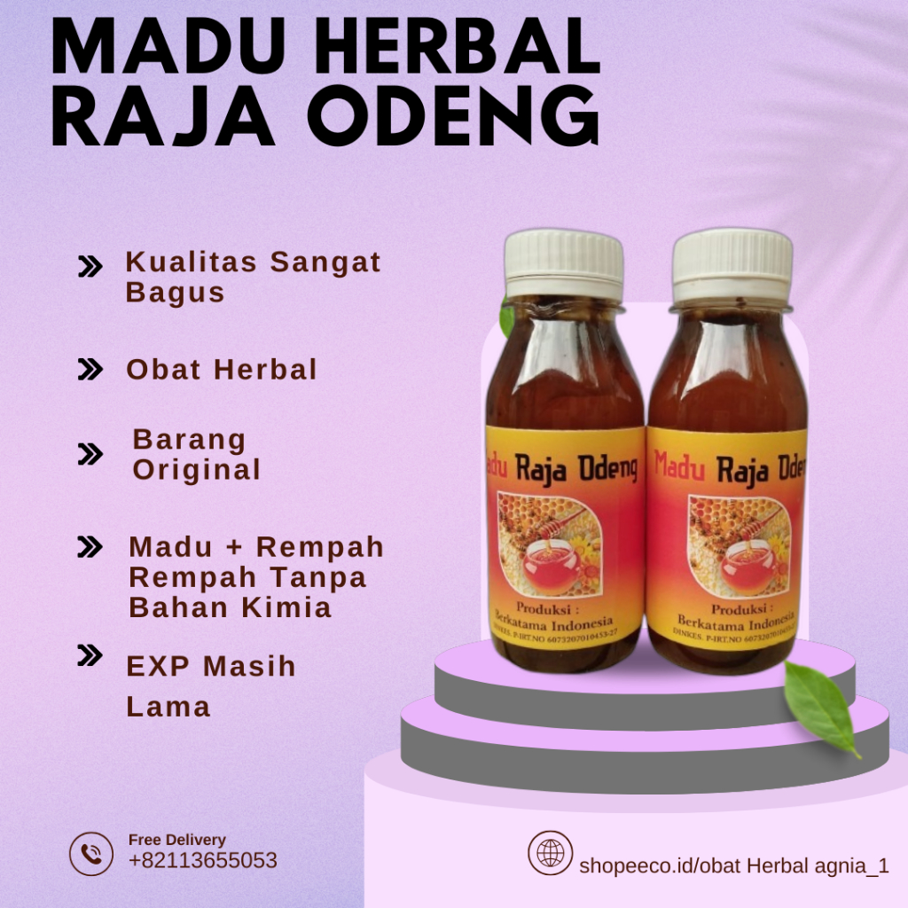 Madu Herbal Raja Odeng Madu Alami Madu Kuat Pria Prima  Obat Herrbal Kesehatan Madu  Tanpa  Campuran