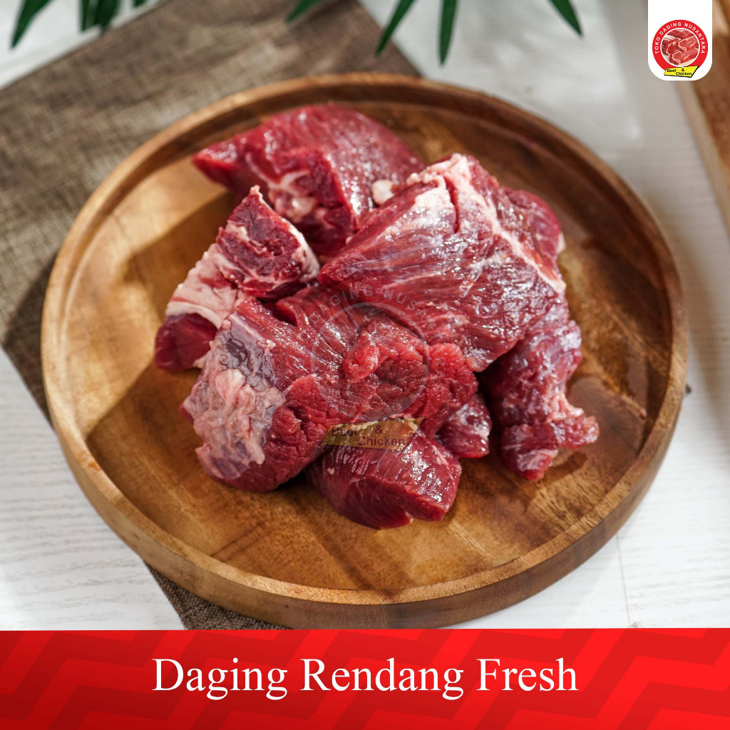

DAGING POTONG RENDANG FRESH EKONOMIS 1 KG | DAGING SEMUR | BEEF RENDANG FRESH 1 KG