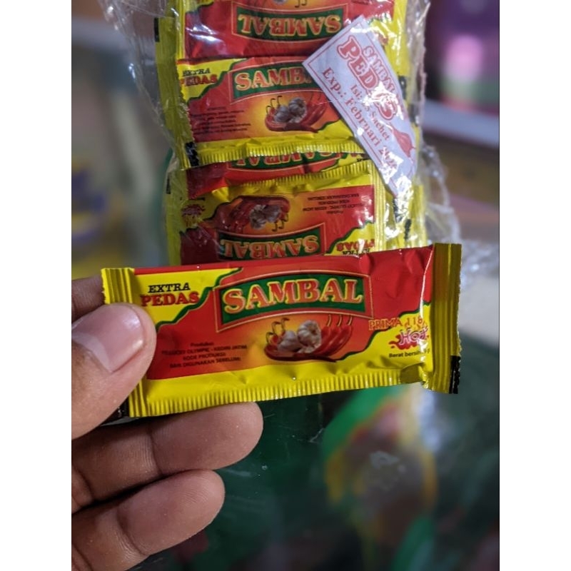 

sambel sachet isi 25biji