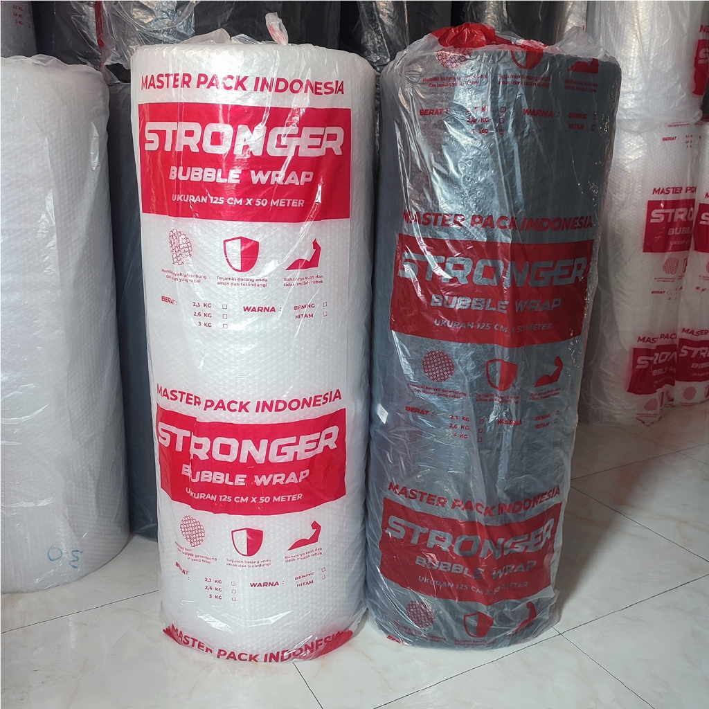 

Plastik Bubble Wrap Packing Tebal 3Kg - Bubble Wrap Hitam - Bening Merk MPI - TERMURAH