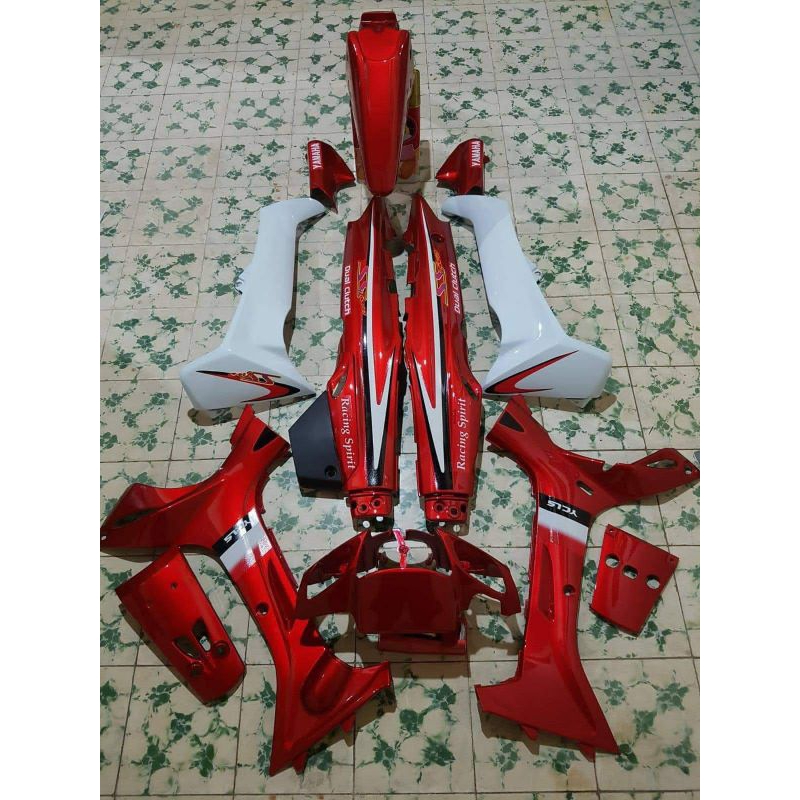 Body set fiz r SS TWO Merah marun Bodi fulset Fizr SS TWO merah