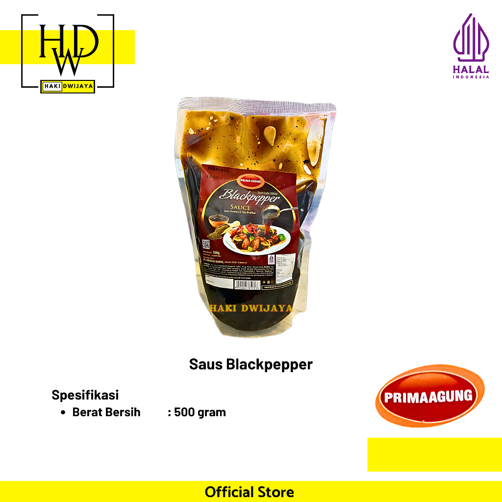 

[500gr] Prima Agung Saus Blackpepper Instan