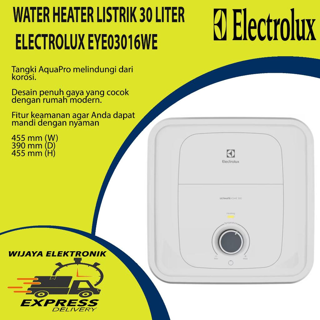 Electrolux EYE03016WE Water Heater Listrik 30 Liter Putih - Pemanas Air Tangki