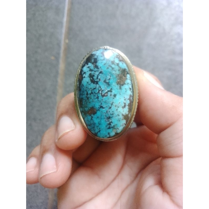 jual murah batu cincin virus Persia asli batu alam natural tosca gradasi