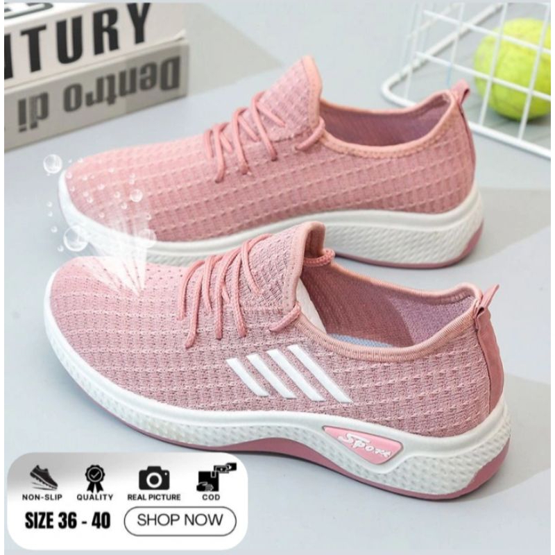 SEPATU SNEAKERS WANITA GARIS SW05TA SW05NTA