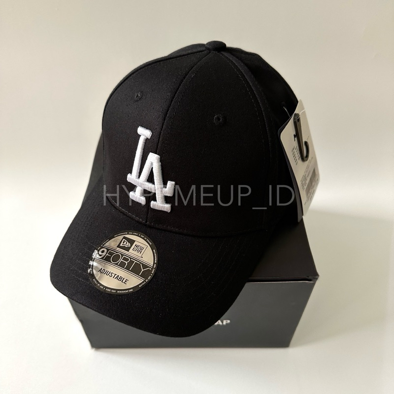 Topi MLBB Baseball Cap LA DODGERSS LOS ANGELES BLACK WHITE FREE BOX