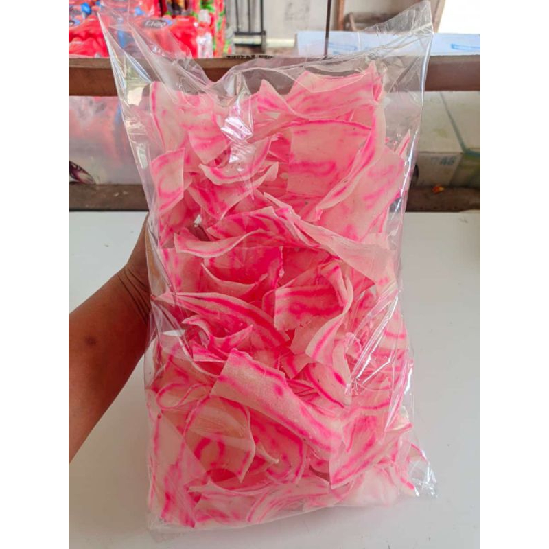 

kerupuk singkong/kerupuk ketela merah putih renyah dan gurih 500gram