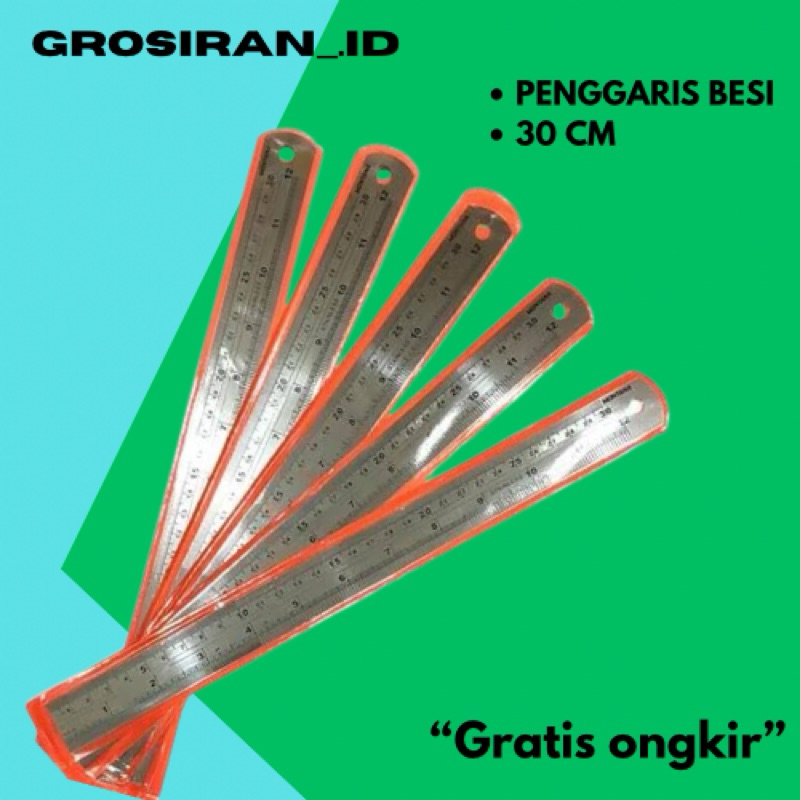 

Penggaris Besi Ukuran 30 Cm