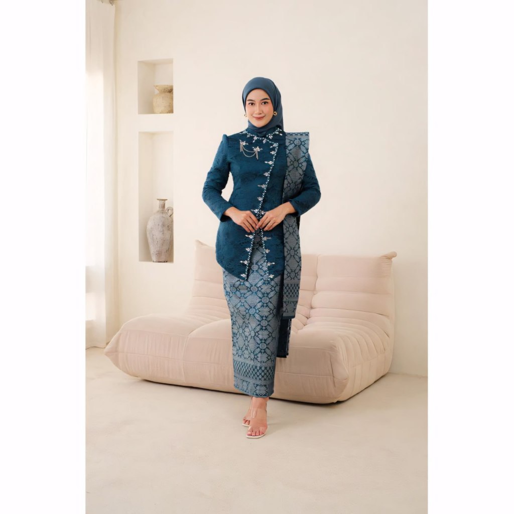 Big Promo Set Kebaya Janggan Kartini Wisuda Modern Kebaya Set Tunik Lamaran Tunangan Batik Baju
