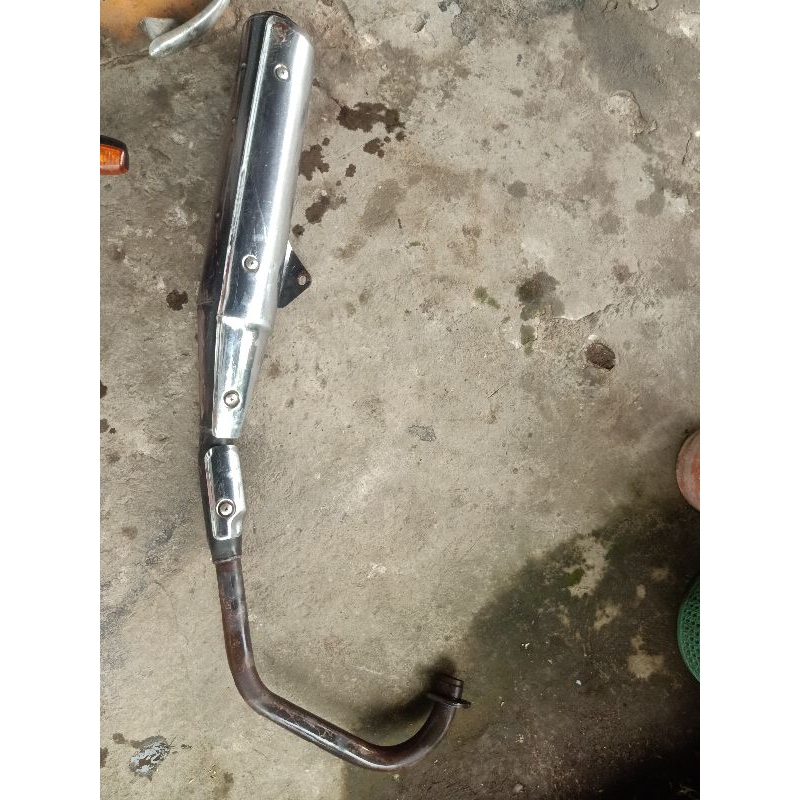 knalpot megapro primus original copotan belum bedel/bobokan masih utuh