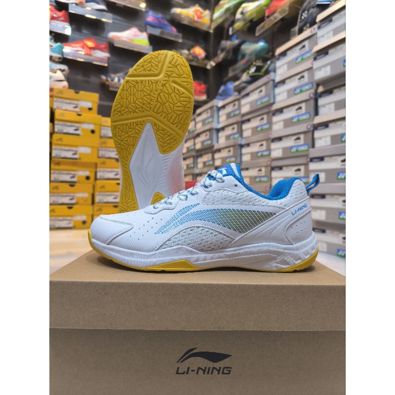 Sepatu Badminton Lining AERO STROM Terbaru Free Kaos Kaki-Sepatu Bulutangkis Lining pria wanita