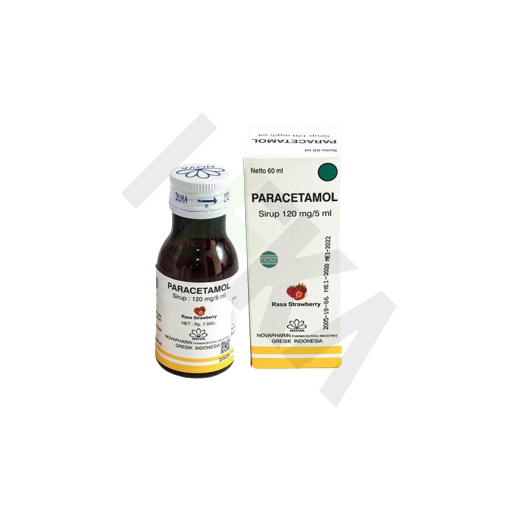 Paracetamol Sirup Novapharin Botol 60 ml Rasa Strawberry - Demam Anak [Majapahit]