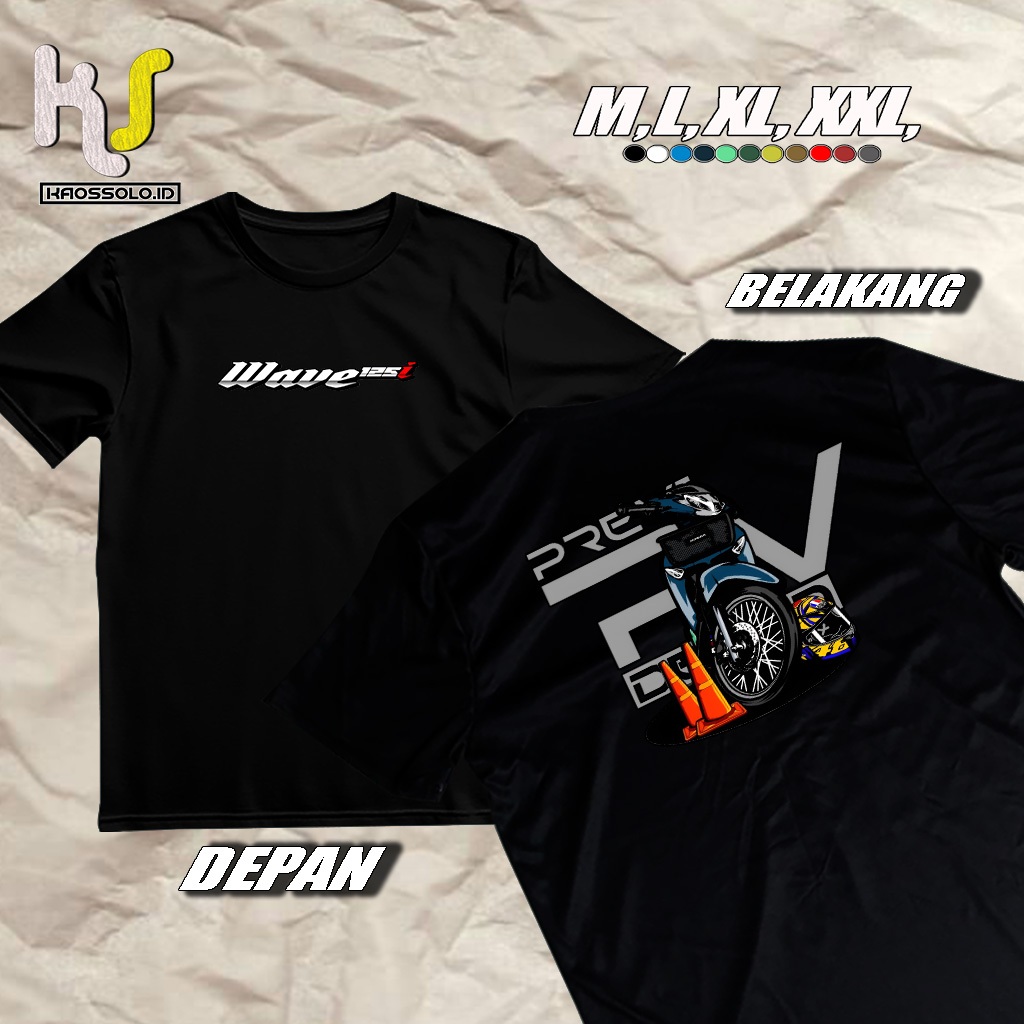 KAOSSOLO.ID- KAOS WAVE 125 - Kaos Racing Wave Pria Distro Keren Terbaru Kaos Kekinian