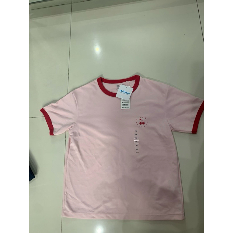 Uniqlo Airism Pink Tshirt