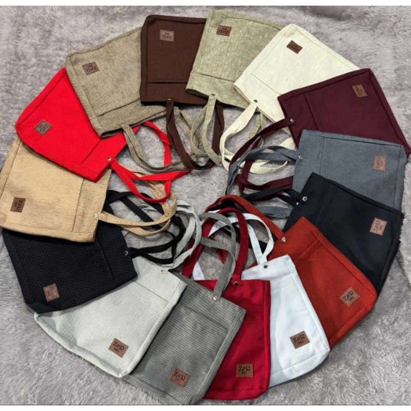 Tote Bag Resleting Kain