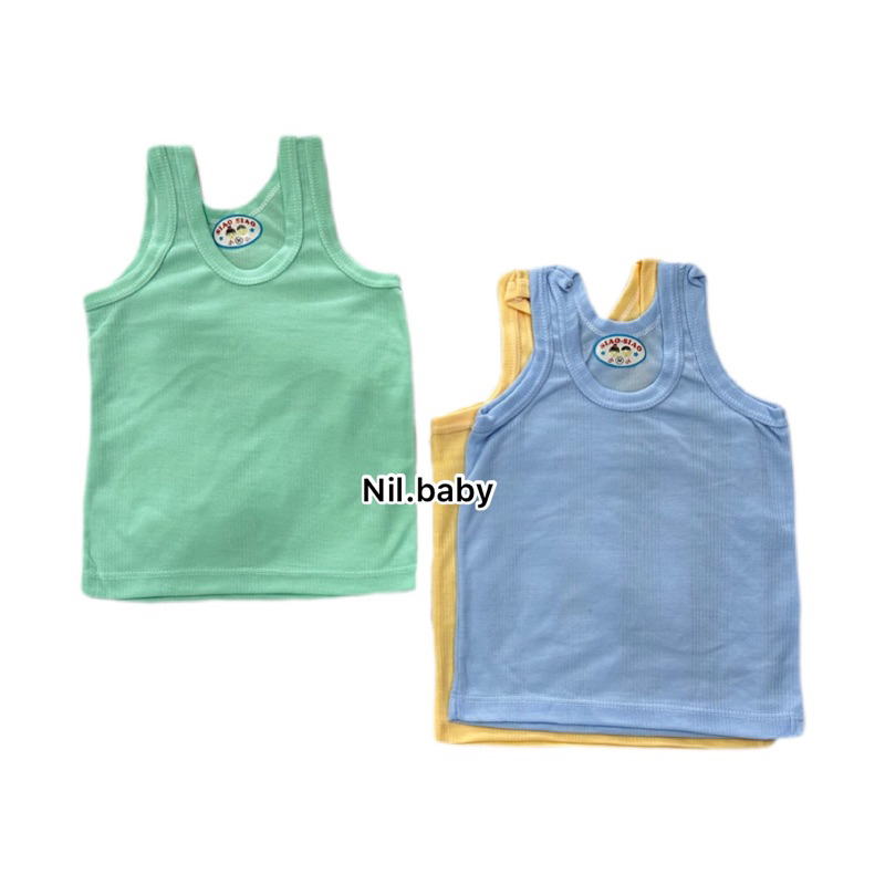 3pcs Singlet Bayi MURAH Kaos dalam Bayi LEMBUT Baju Dalam Bayi POLOS atasan sinlet baby cewek cowok