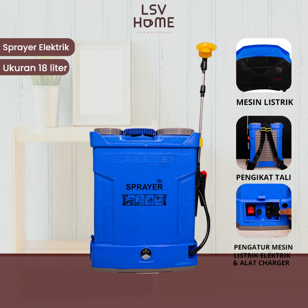 Pressure Sprayer Elektrik - Semprotan Elektrik - Tanaman - Berkebun - 18L