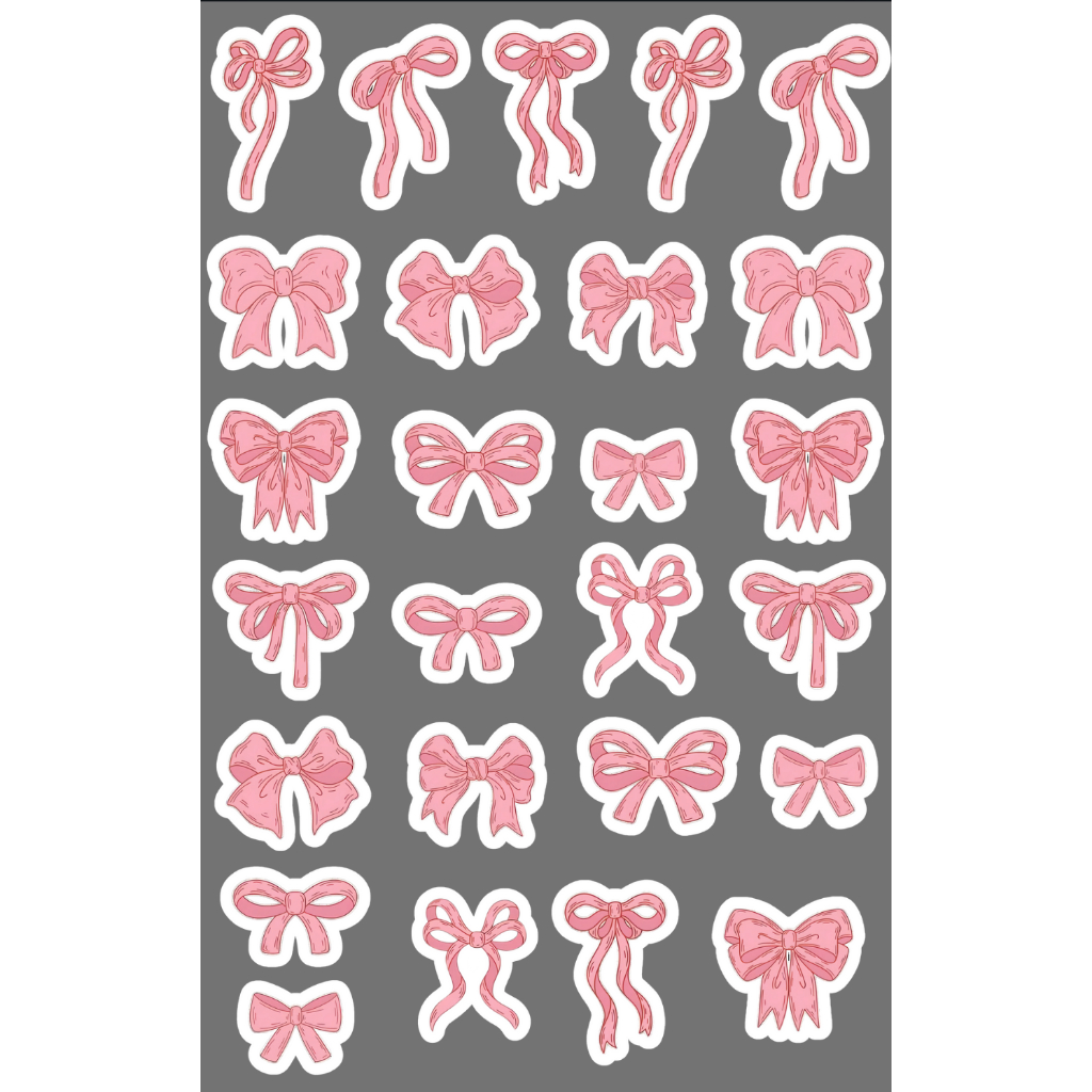 

STIKER GAMBAR PITA / RIBBON CUTE / PINK