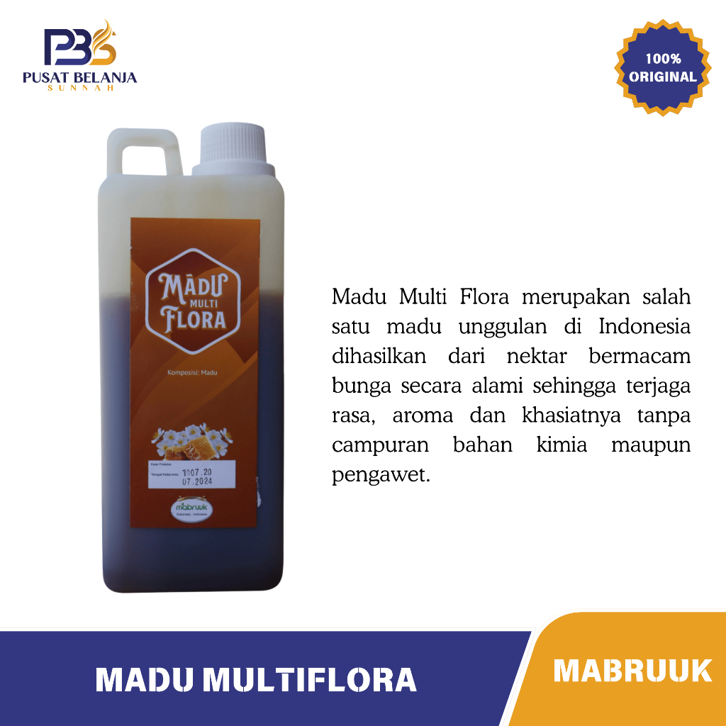 

Madu MultiFlora 1 KG - Meningkatkan Daya Tahan Tubuh, Mengobati Berbagai Macam Penyakit - Mabruuk