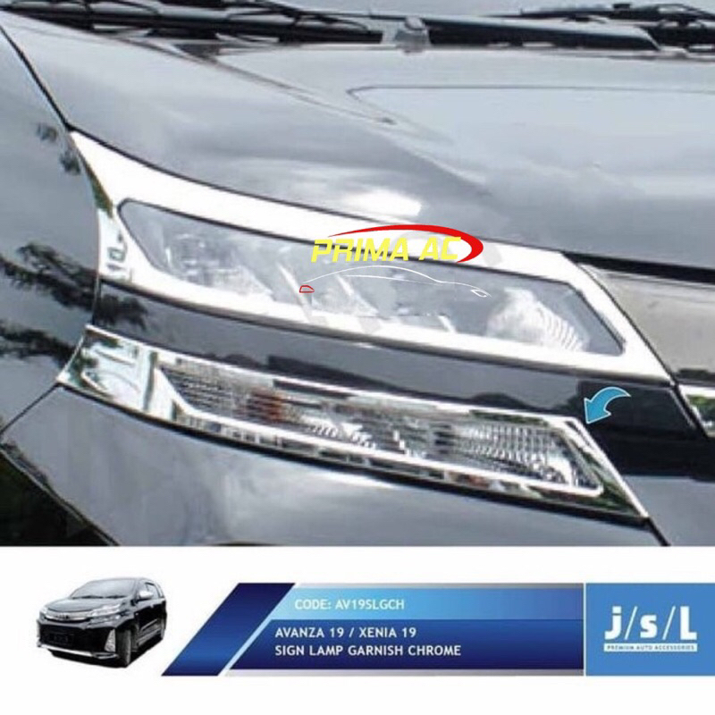 Terlaris GARNISH HEAD LAMP | GARNISH LAMPU DEPAN AVANZA/XENIA 2019-2021 - CHROME