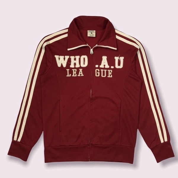 Jaket WHO AU Tracktop Casual Zipper Pria Wanita /Jaket STM Who League California Premium Quality