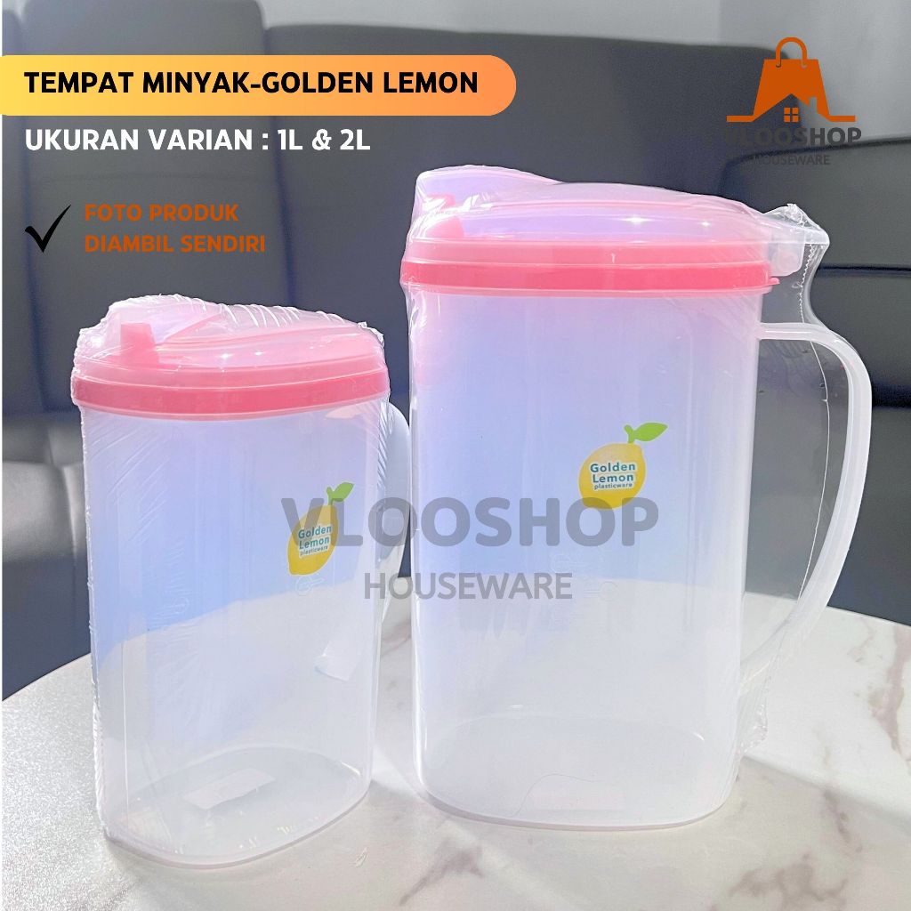GOLDEN SUNKIST BOTOL MINYAK GORENG 1LITER & 2LITER | BOTOL MINYAK GORENG 1LITER & 2LITER | TEMPAT MI