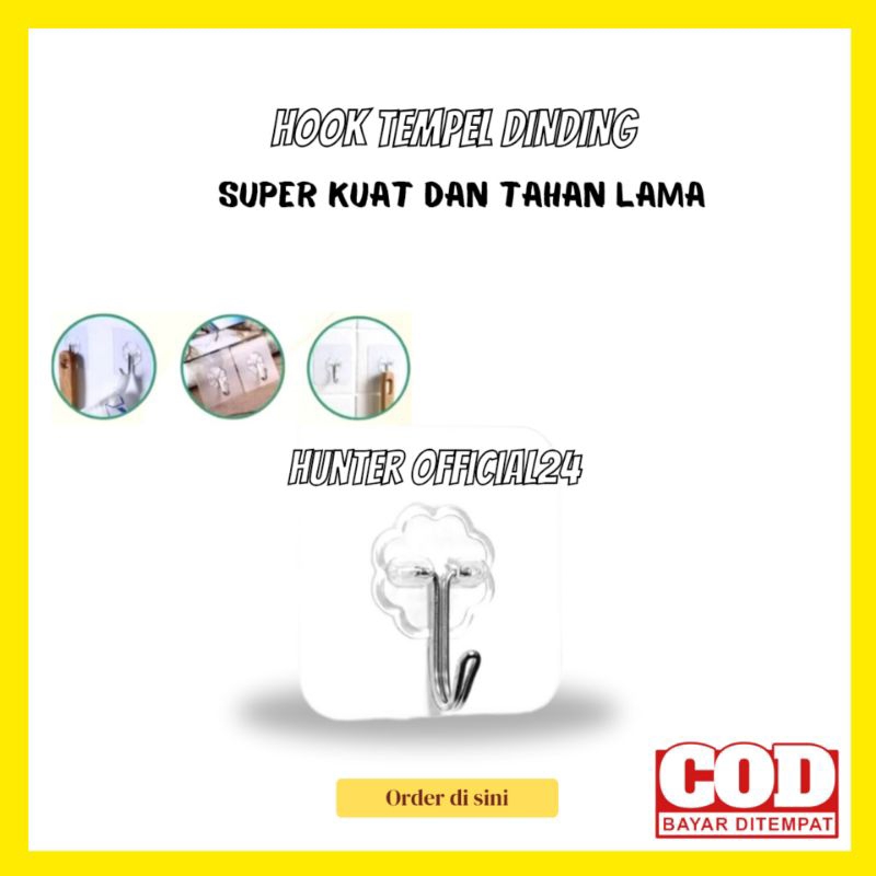 GANTUNGAN HOOK GANTUNGAN HOOK TEMPEL GANTUNGAN HOOK DINDING GANTUNGAN TEMPEL DINDING TEMBOK SUPER KU