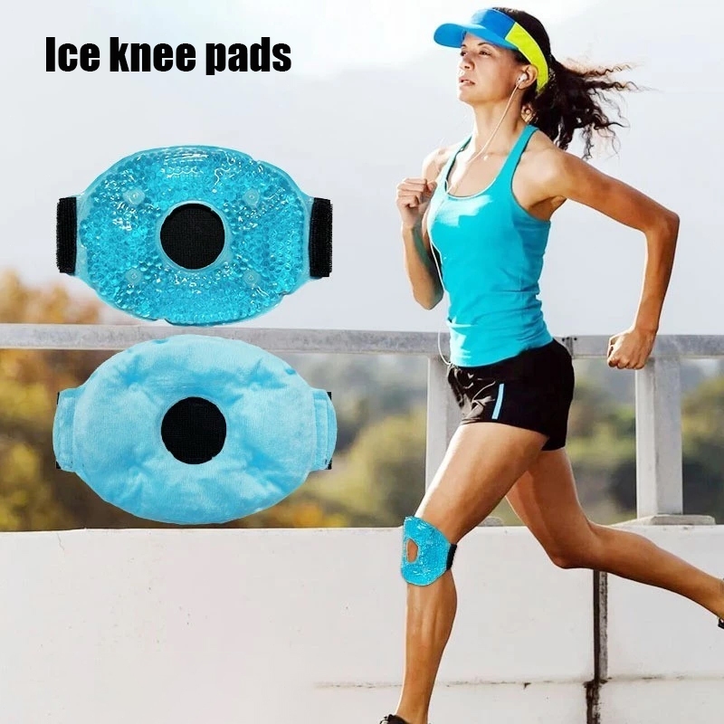 Hot & Cold Knee Gel Beads Set Kompres Es Lutut Antal Terapi Kompres Lutut Kaki Panas Dingin