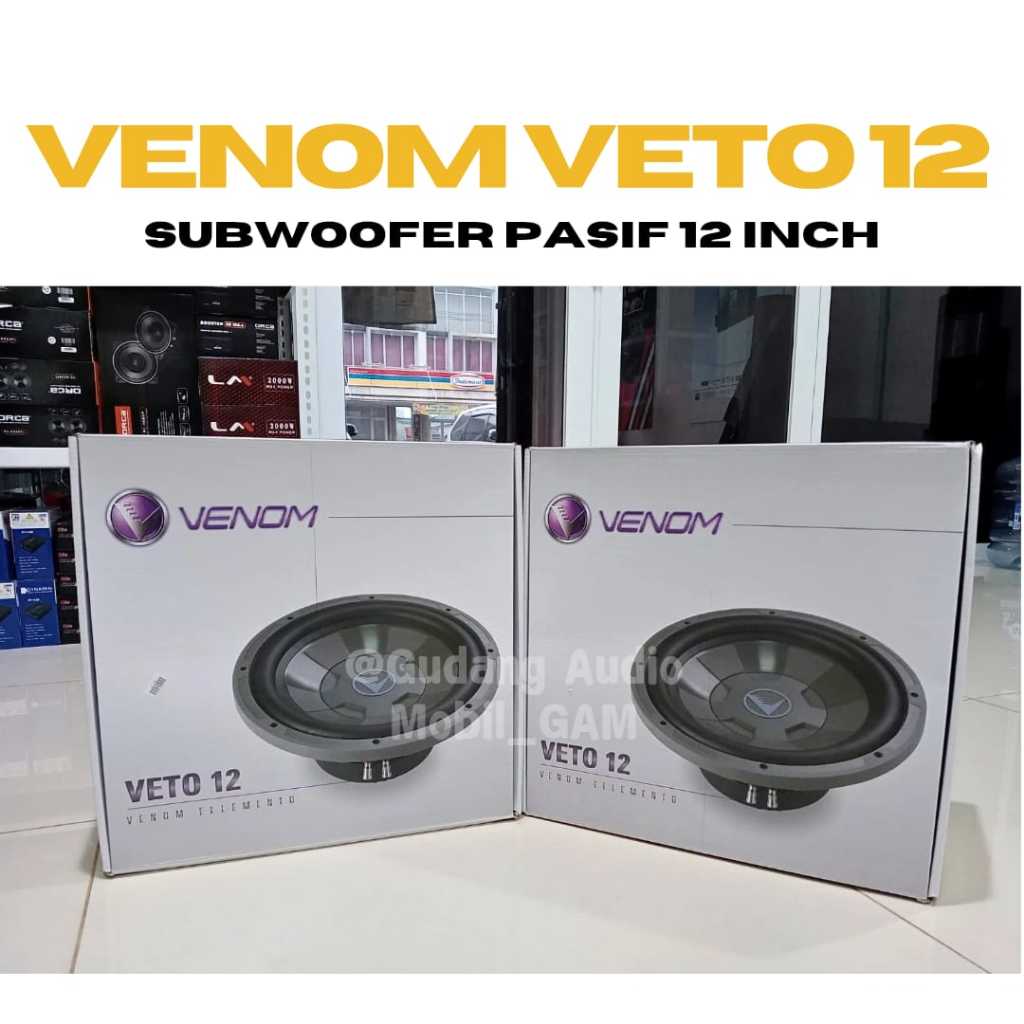 Subwoofer VENOM ELEMENTO VETO 12 Pasif 12 Inch