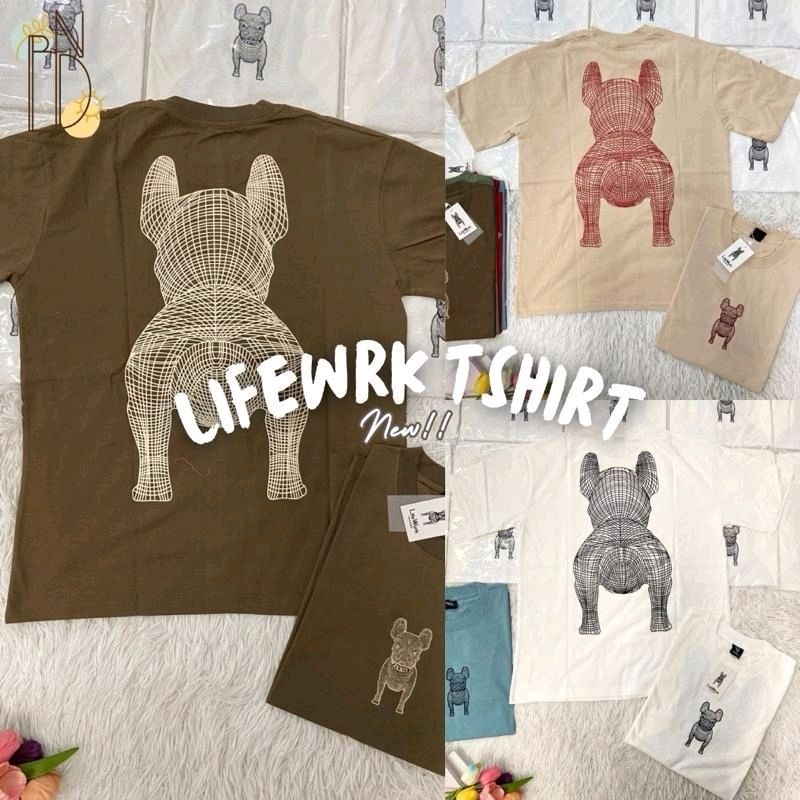 LIFEWRK tee import bangkok / kaos bangkok / kaos unisex / kaos import / kaos flower bangkok