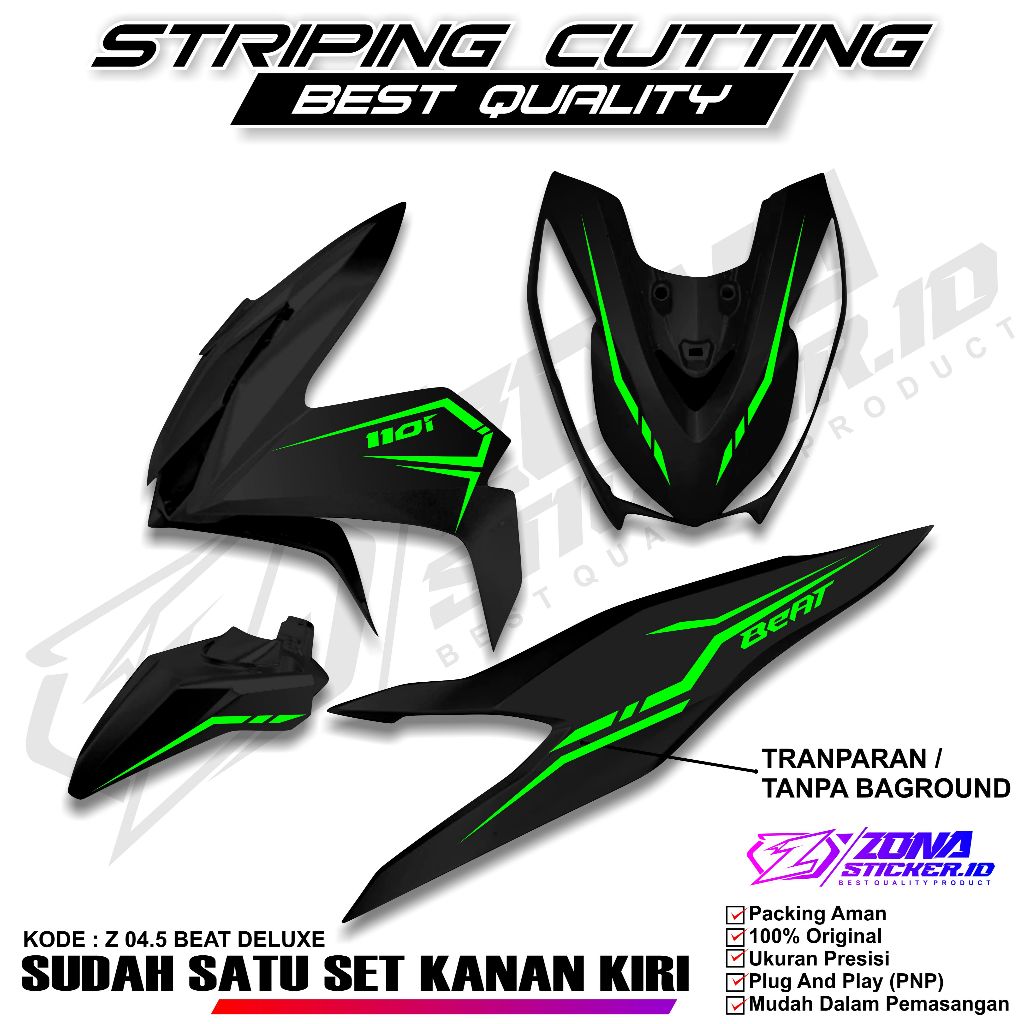 STRIPING CUTTING BEAT NEW DELUXE 2020 2021 2022 2023 2024 04.5 CUTTING STICKER cutting sticker motor