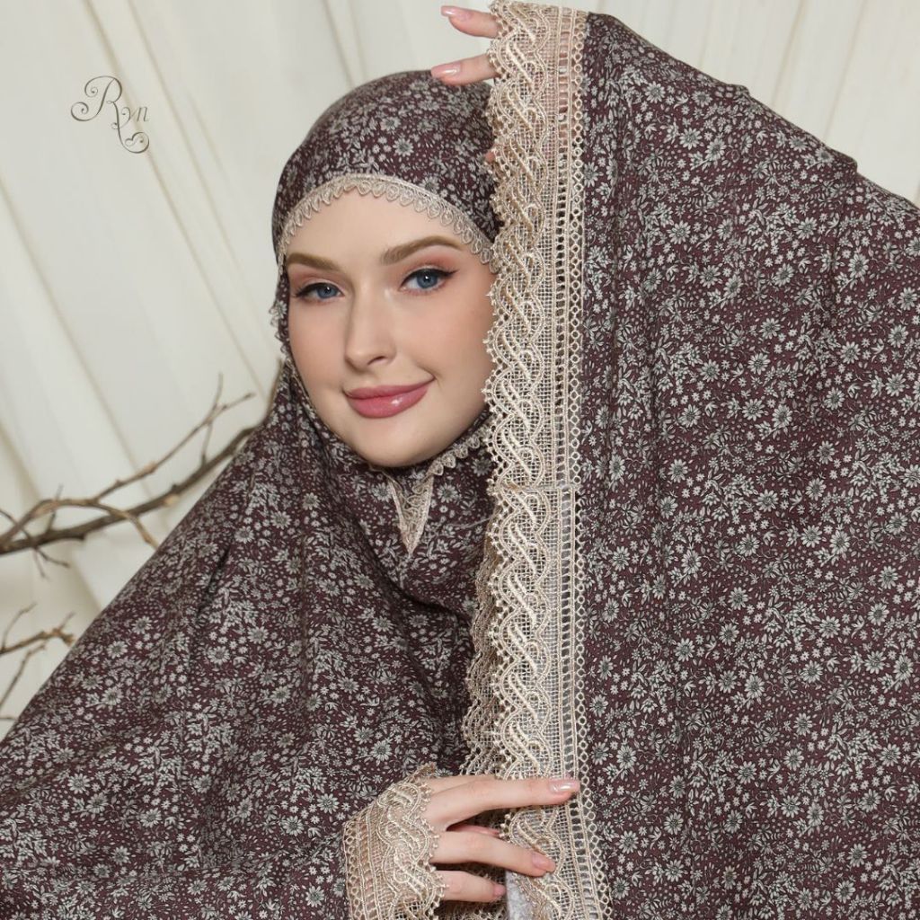 Mukena Rayon Jumbo Premium Mukena RYN Rayyan Ori Original 100% Mukena Travel Mukena Dewasa Adem Rayo