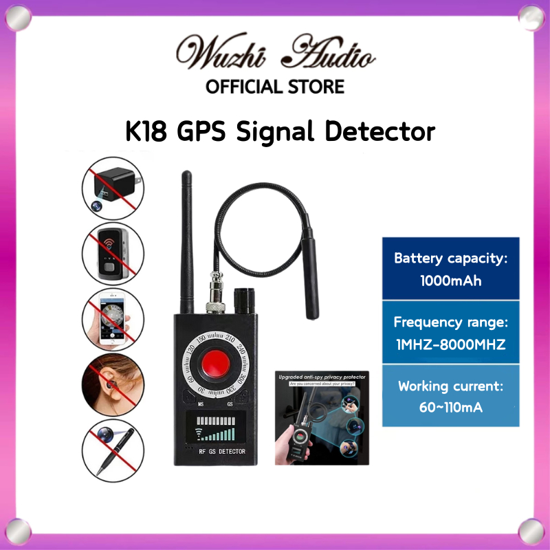 RF Signal Detector K18 Alat Pelacak Spy Cam CCTV Signal GPS Pendeteksi Sinyal Nirkabel GPS Tracker G