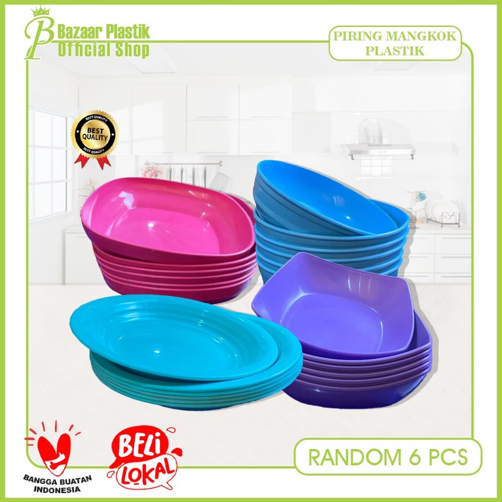 Piring Plastik / Mangkok Plastik / Piring Sambal Plastik / Piring Snack Plastik Dengan Pilihan Warna
