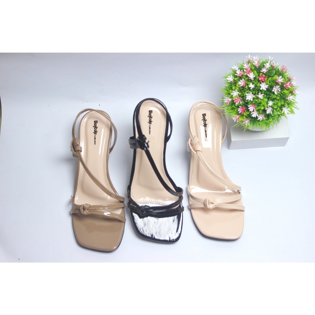SANDAL SEPATU WANITAKU collection-sepatu wanita heels CALANTHA 5CM-Sepatu sandal wanita heels 5cm