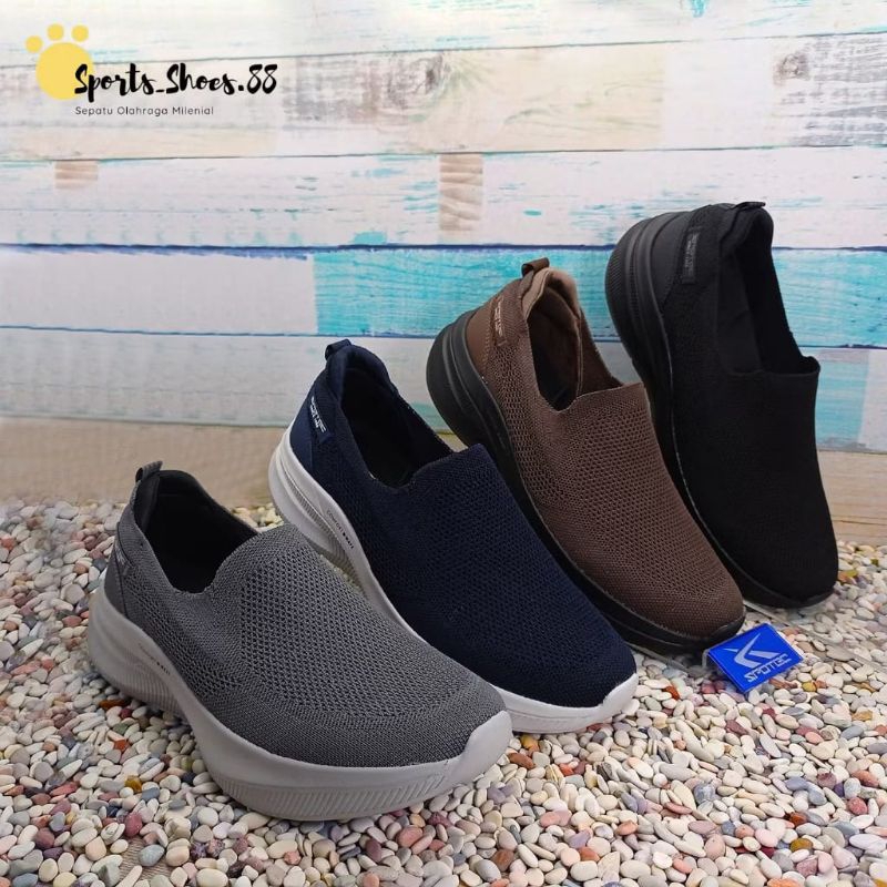 spotec ARDEN sepatu walking abu putih-