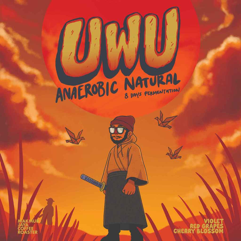 

Uwu Anaerobic Natural 8 Days Fermentation - Biji Kopi - Filter Roast by Makmur Jaya Coffee