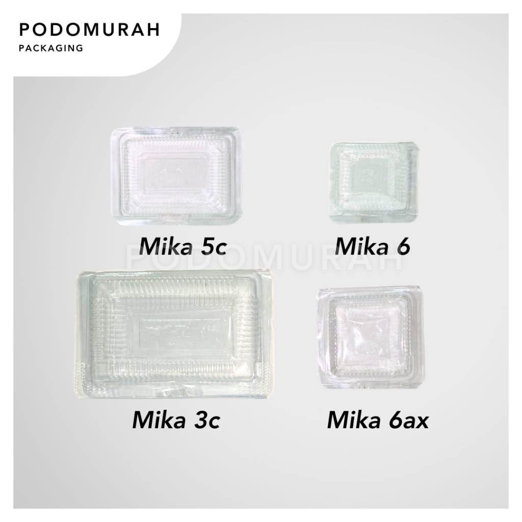 Mika Plastik 3c 5c 6 6 ax /Mika Kue/Mika Bening /Mika Makanan/Mika Jajan Pasar/Mika Plastik Siomay