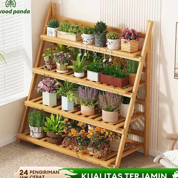 KODE A56E Rak Bunga Rak Bunga Sudut Ruang Tamu Rak Bunga Kayu Tanaman Rak Bunga Minimalis Rak Bunga 