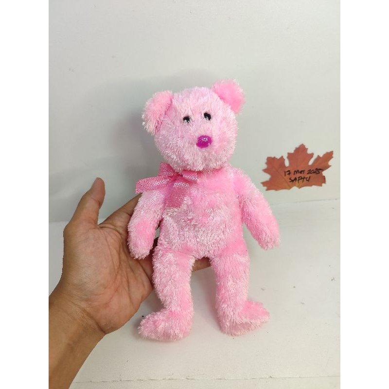 boneka ty beanie pink dazzler original