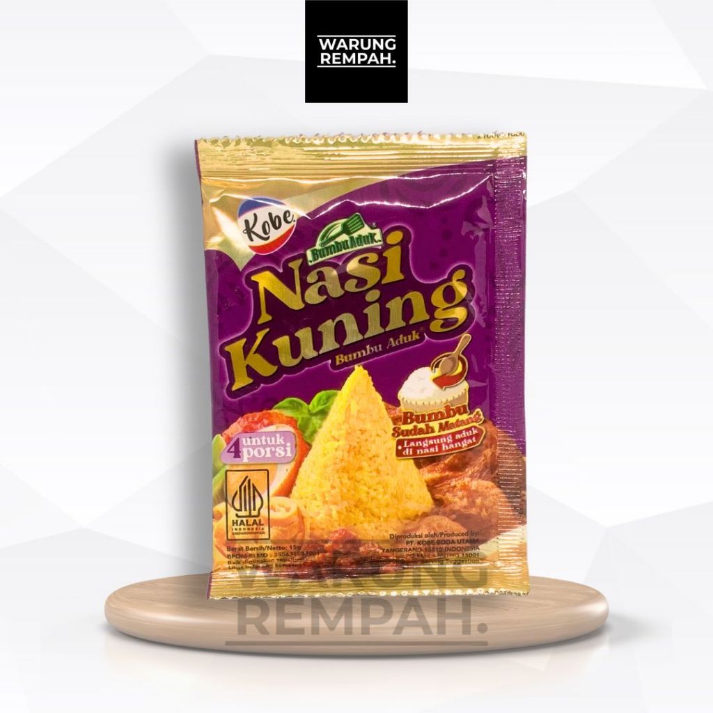 

KOBE Bumbu Aduk Nasi Kuning Instant Siap Santap 1 pcs