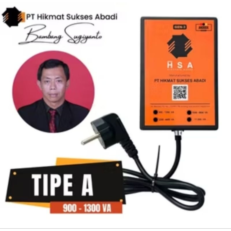 Alat Penghemat Listrik Resmi HSA Electric Saver Original Token dan Non Token Bergaransi 1 Th Tipe A 